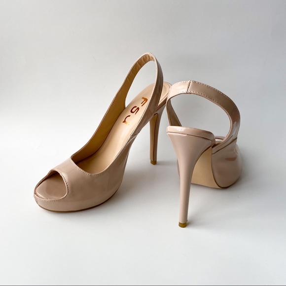 slip in high heel sandals